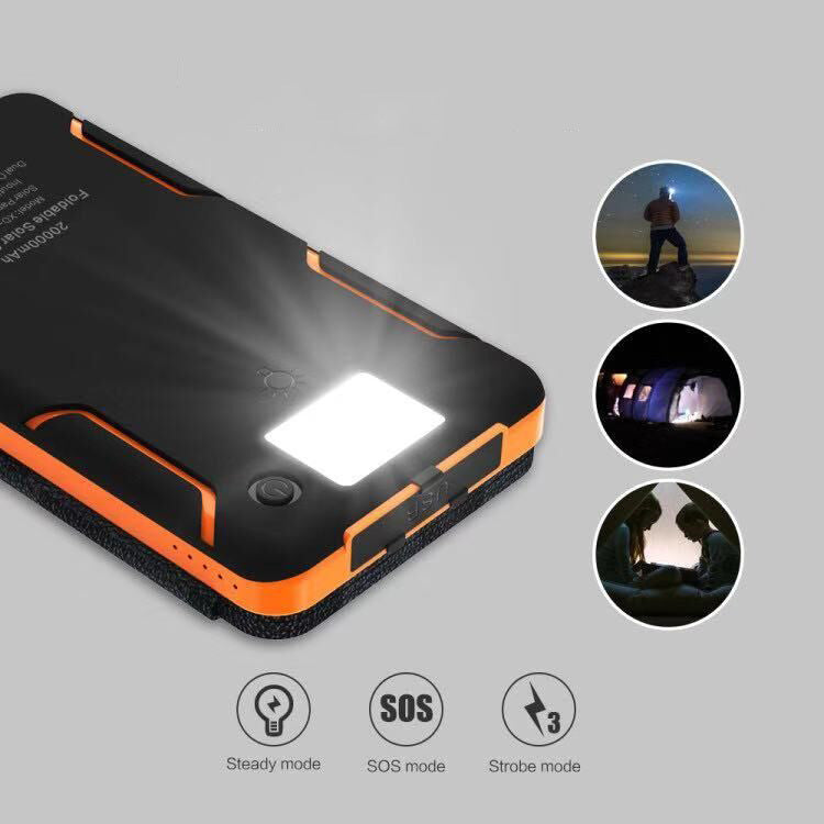 Solar Power Pad 20000mAh Waterproof Portable Charger