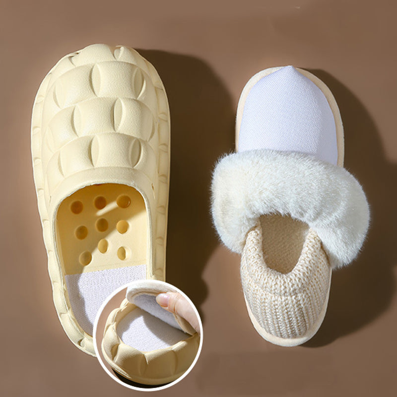Bubble Shoes with Foldable Heel Slippers