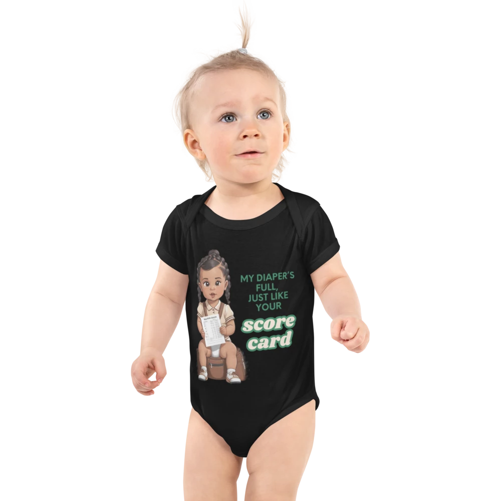 Full Diaper, Full Scorecard – Cheeky Golf Baby Vest