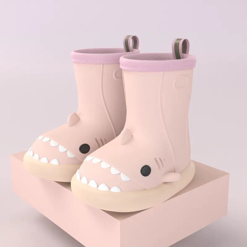 Shark-Themed Kids Rain Boots for Outdoor Fun