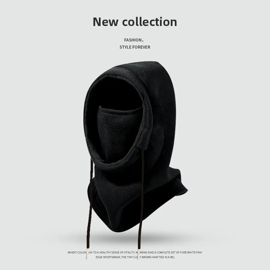 Women's Winter Scarf Mask with Integrated Hoodie