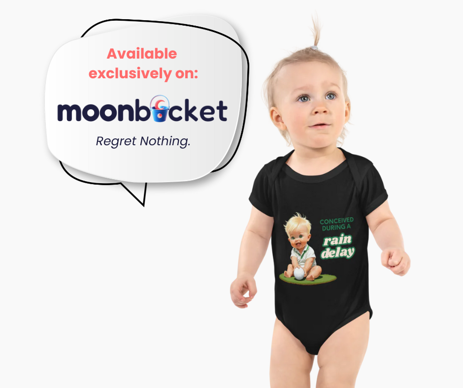 Rain Delay – Cheeky Golf Baby Vest