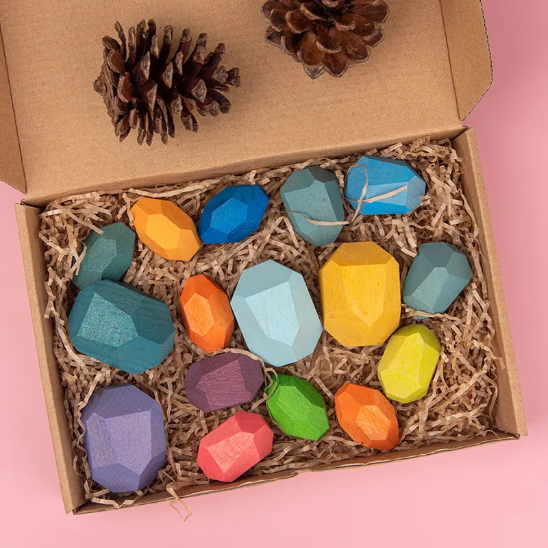 Children's colorful Jagged Stone Toys