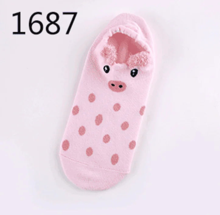 Animal Plush Cotton Socks for Women