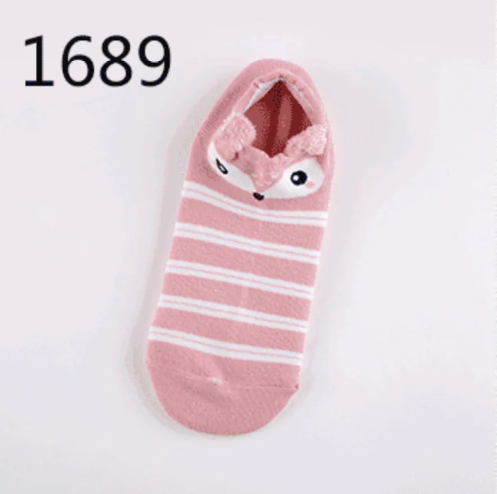 Animal Plush Cotton Socks for Women