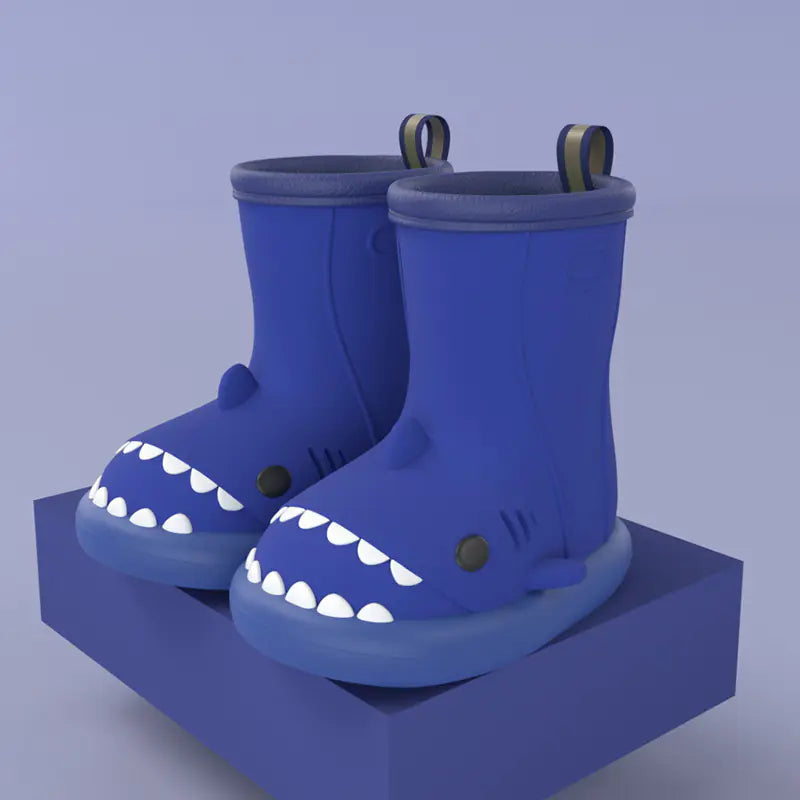 Shark-Themed Kids Rain Boots for Outdoor Fun
