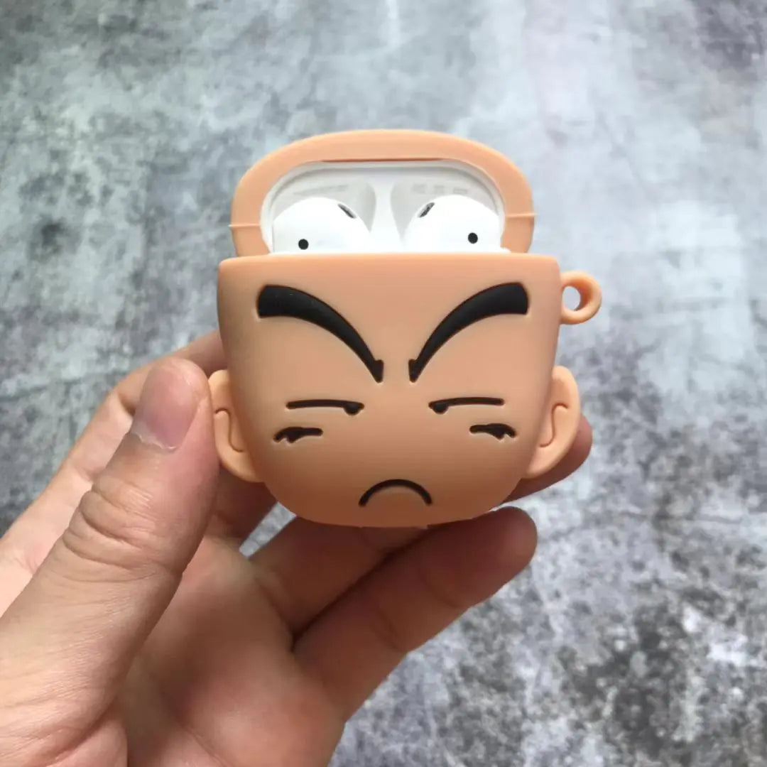 Krillin Dragon Ball Silicone AirPods Case for Wireless Earbuds