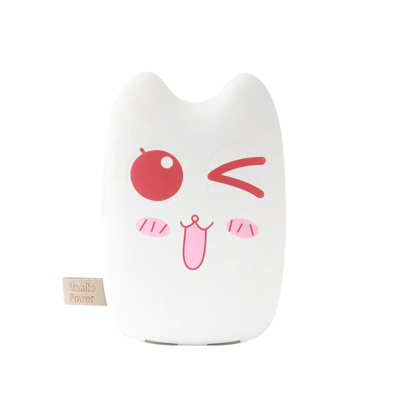 Cute Chibi Cat Portable Charger, Mini Power Bank