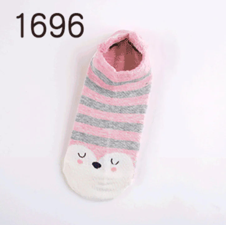 Animal Plush Cotton Socks