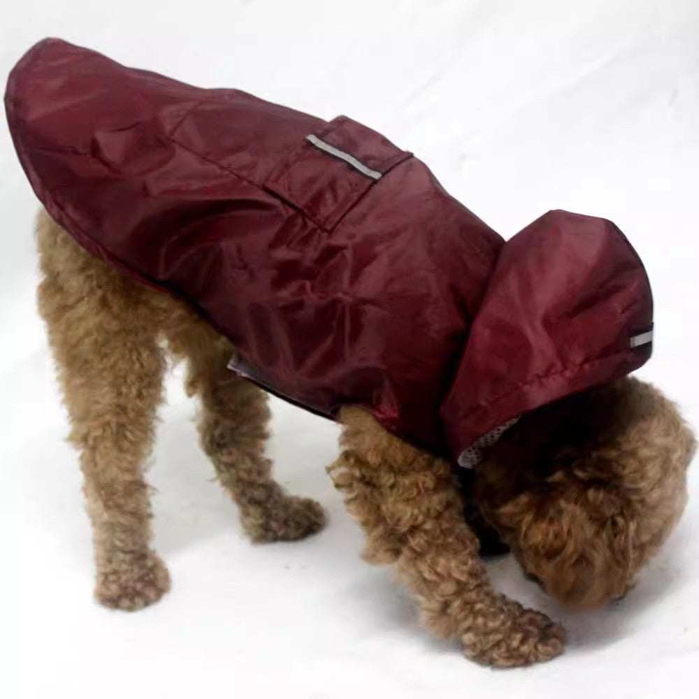Large Waterproof Dog Raincoat for Outdoor Use