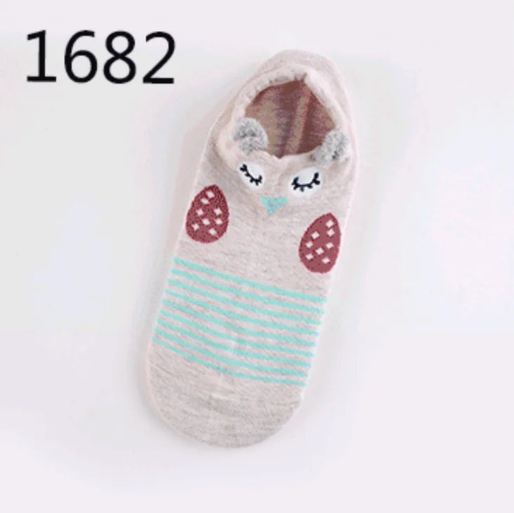 Animal Plush Cotton Socks