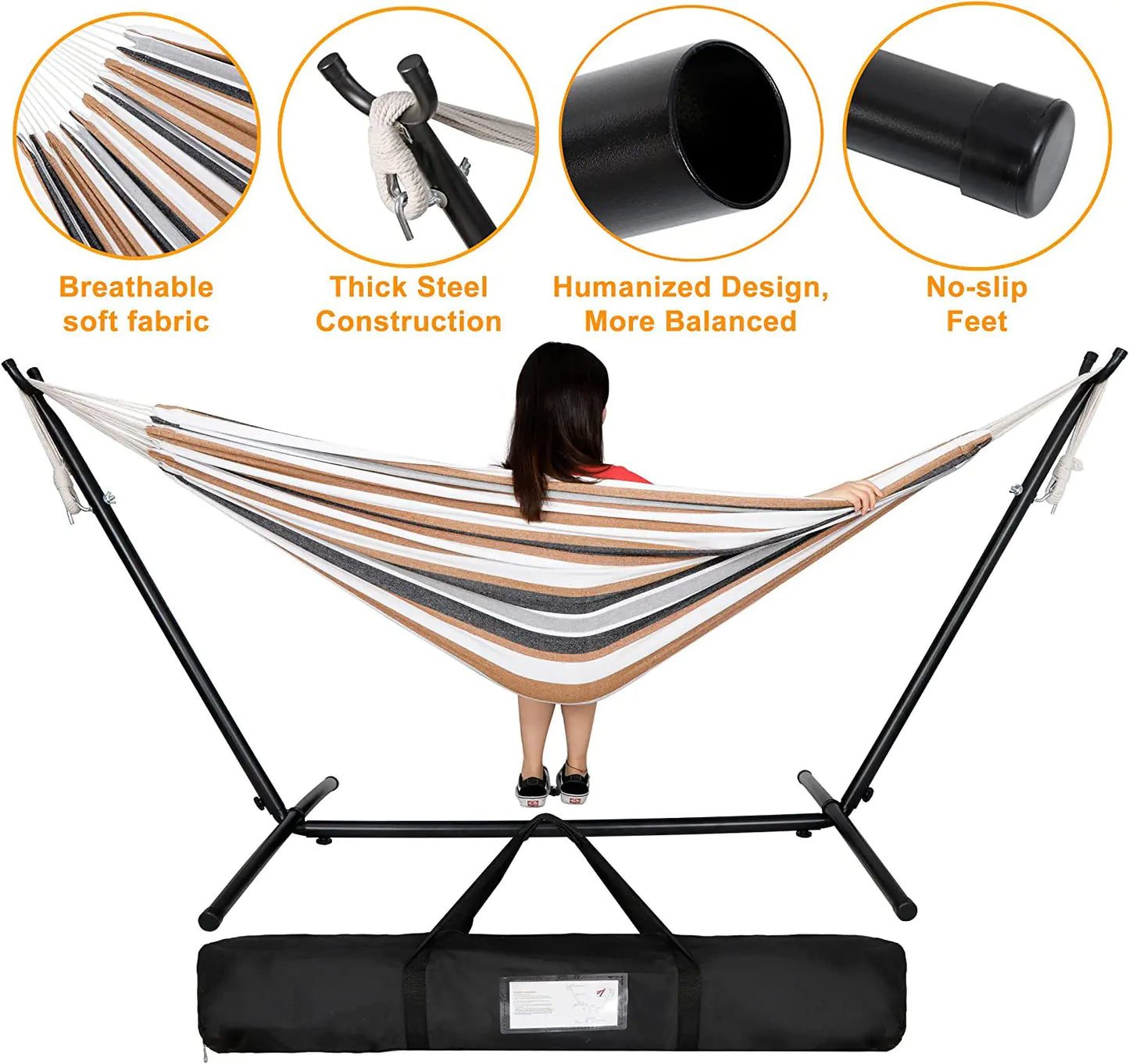 Outdoor Kids Camping Canvas Hammock Stand