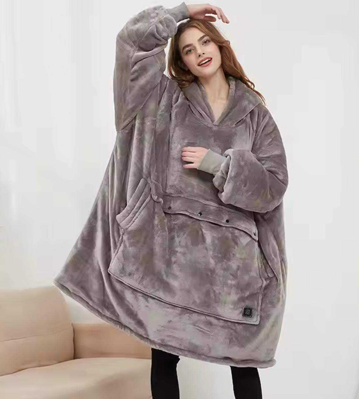 Heated Hoodie Blanket for a Cozy Day