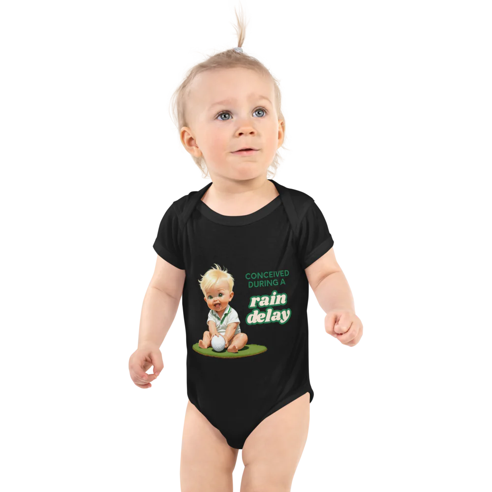 Rain Delay – Cheeky Golf Baby Vest