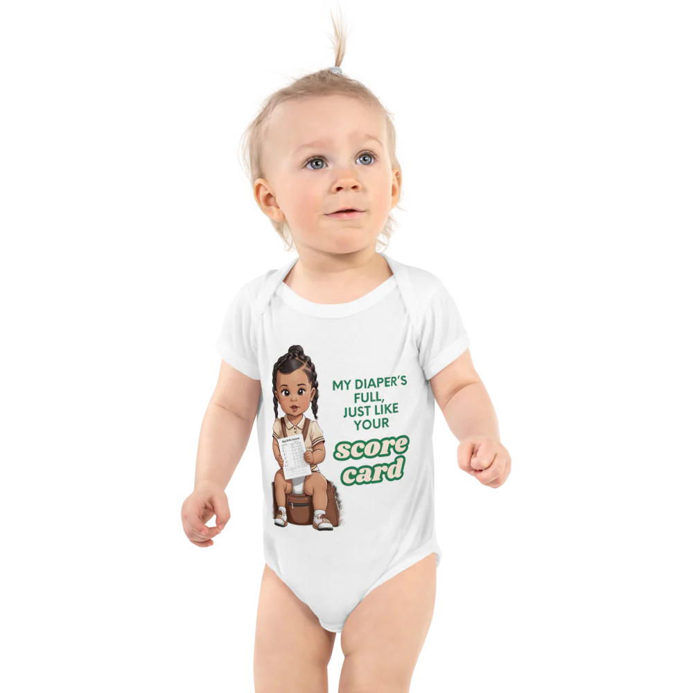 Full Diaper, Full Scorecard – Cheeky Golf Baby Vest