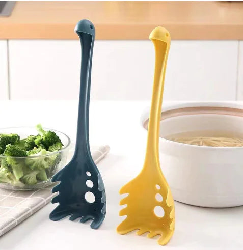Pasta Strainer Spoon - Loch Ness Monster Design