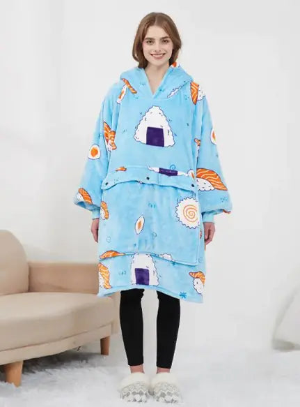 Heated Hoodie Blanket for a Cozy Day