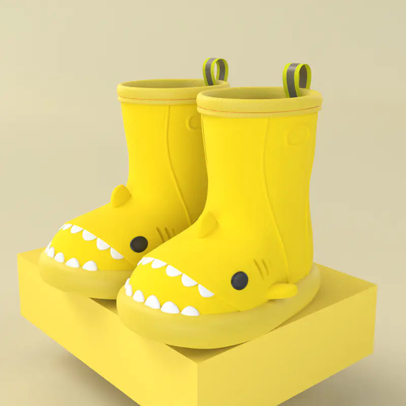 Shark-Themed Kids Rain Boots for Outdoor Fun