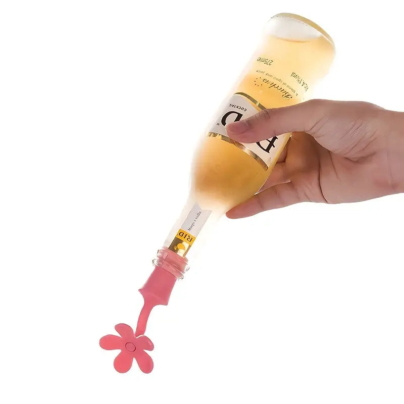 Flower Silicone Wine Stopper, Reusable Bottle Stopper