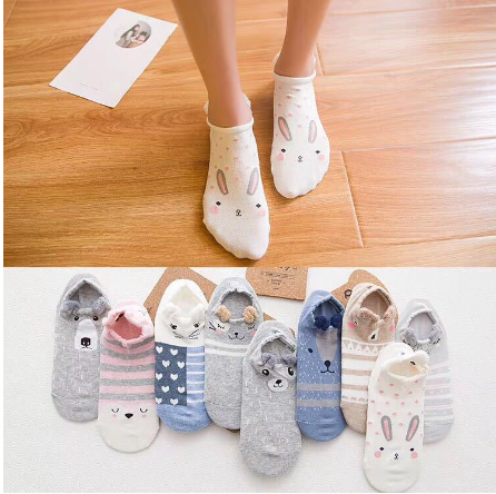 Animal Plush Cotton Socks