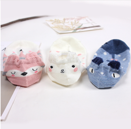 Animal Plush Cotton Socks