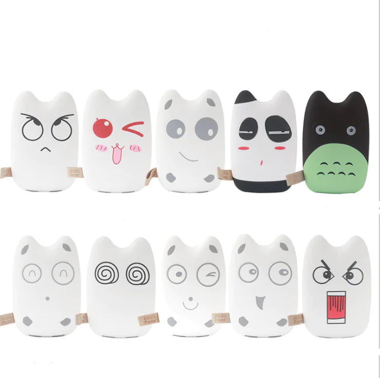 Cute Chibi Cat Portable Charger, Mini Power Bank