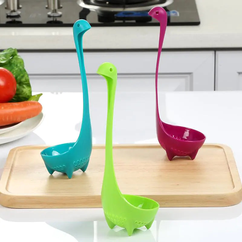 Nessie and Dinosaur Soup Spoon Set