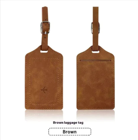 PU Leather Passport Cover & Luggage Tag Set