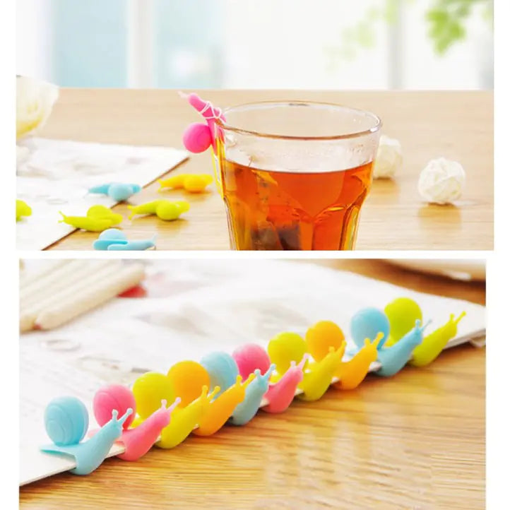 Silicone Snail Tea Infuser and Tea Bag Holder