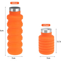 Collapsible Silicone Water Bottle for Outdoor Sports