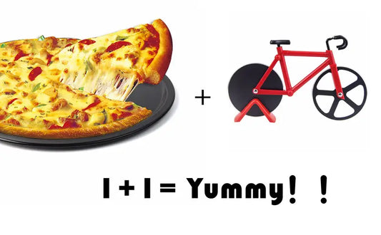 Bicycle Pizza Knife with Ergonomic Handle and Sharp Blade