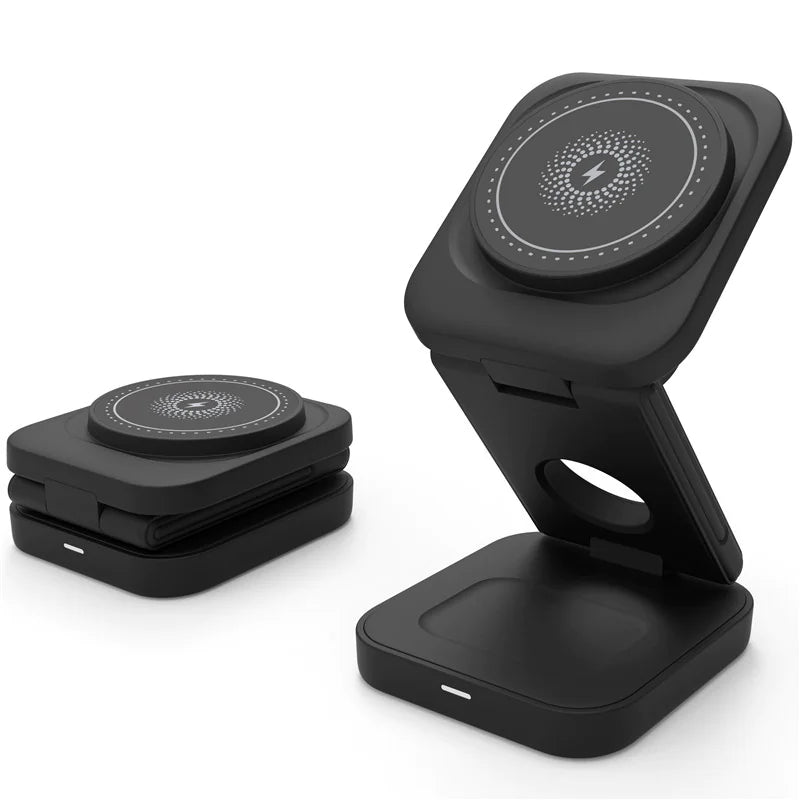 The Juice Dock – 3-in-1 Foldable Mag Charging Station