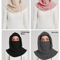 Women's Winter Scarf Mask Integrated Warm Hat
