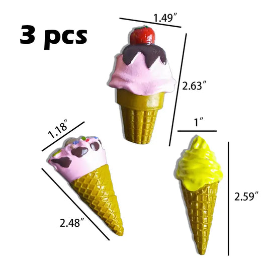 Cute Food Shape Resin Fridge Magnets (1/3/6 Pieces)
