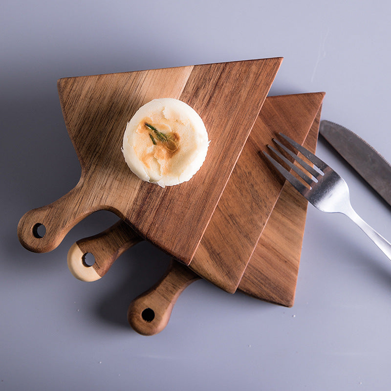 Pizza Shaped Wooden Plate