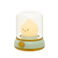 Retro Small Night Lamp Bedroom Mini Desktop LED Cute Night Lamp Creative USB Rechargeable Portable Cartoon Table Lamp For Coffee Bar Hotel Bedroom Home Decor