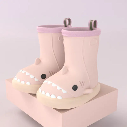Shark-Themed Kids Rain Boots for Outdoor Fun