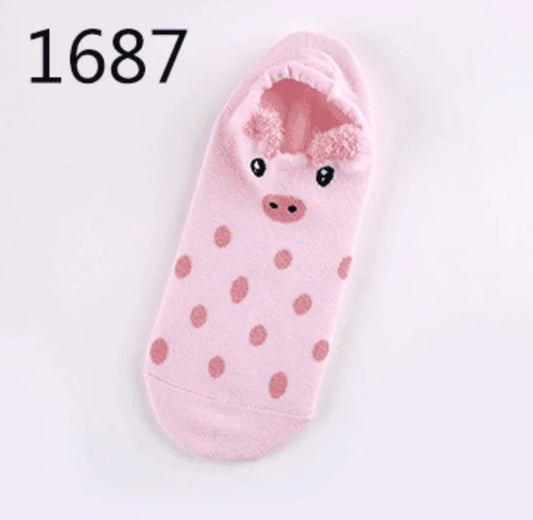 Animal Plush Cotton Socks for Women