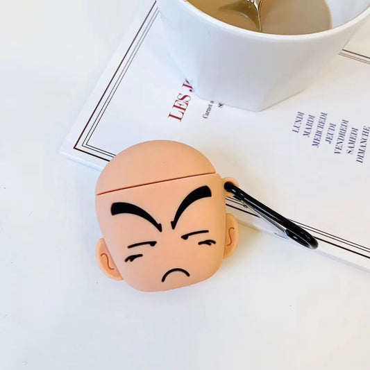 Krillin Dragon Ball Silicone AirPods Case for Wireless Earbuds