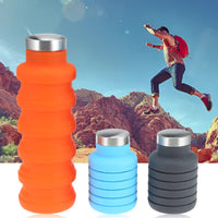 Collapsible Silicone Water Bottle for Outdoor Sports