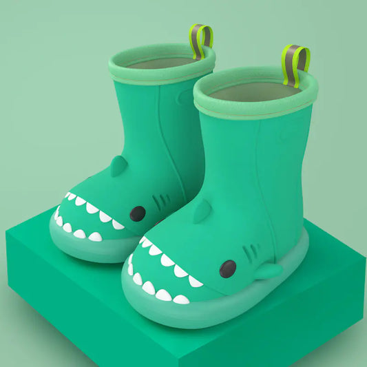Shark-Themed Kids Rain Boots for Outdoor Fun