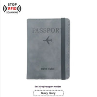 PU Leather Passport & Luggage Tag Set