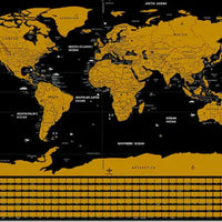 Scrapable world map