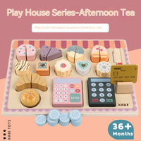 Kids Wooden Tea Party Playset