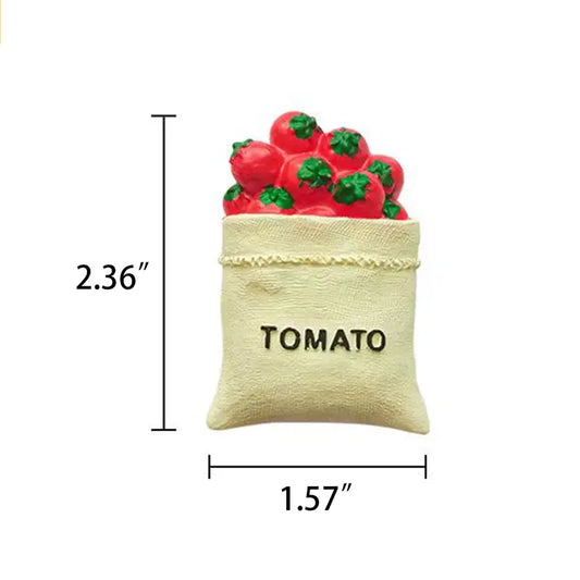 Cute Food Shape Resin Fridge Magnets (1/3/6 Pieces)