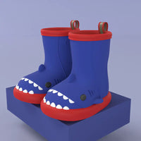 Shark-Themed Kids Rain Boots for Outdoor Fun