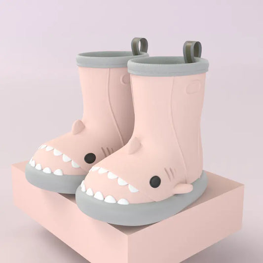 Shark-Themed Kids Rain Boots for Outdoor Fun