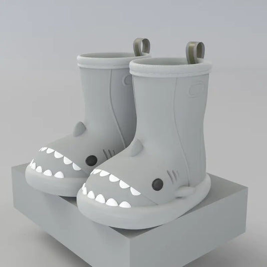Shark-Themed Kids Rain Boots for Outdoor Fun