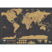 Scratch Art World Map DIY Set
