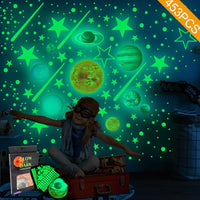 Glow-in-the-Dark Solar System Wall Stickers for Kids